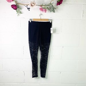 Torrid Black oversized floral lace leggings